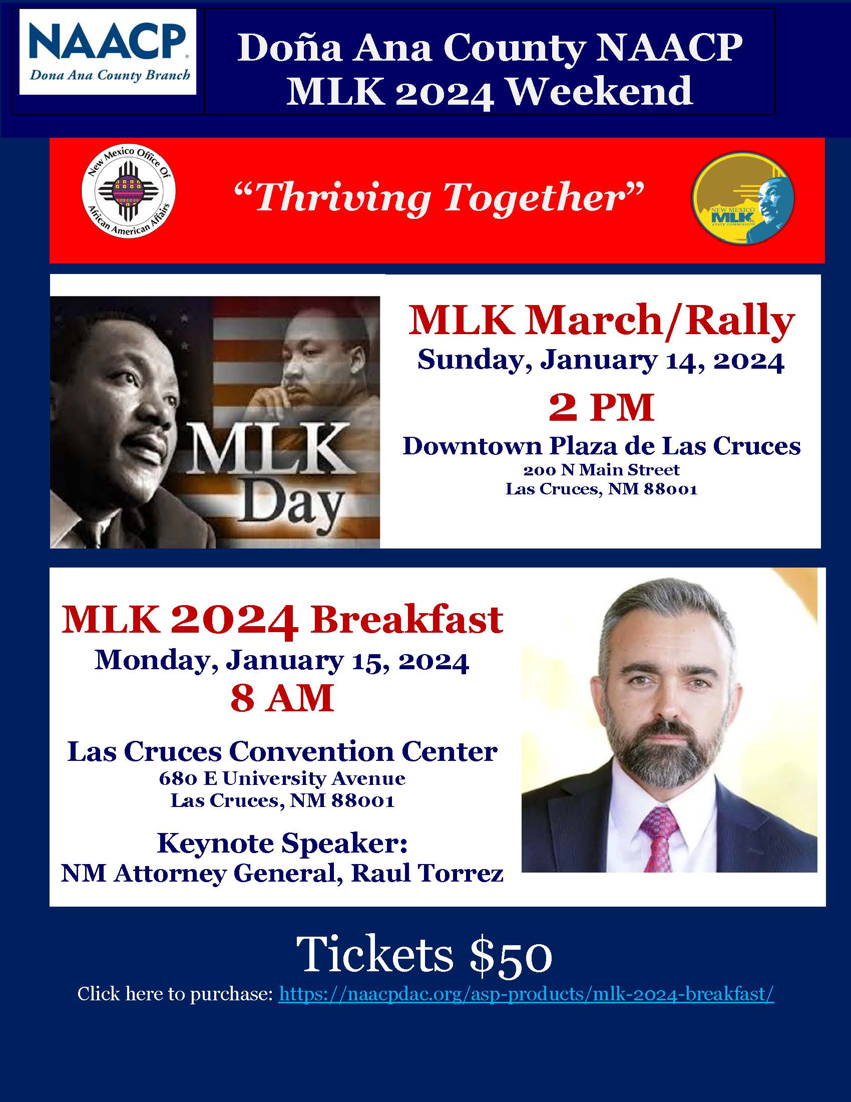 Dona Ana County NAACP MLK 2024 Weekend!!! Las Cruces Today