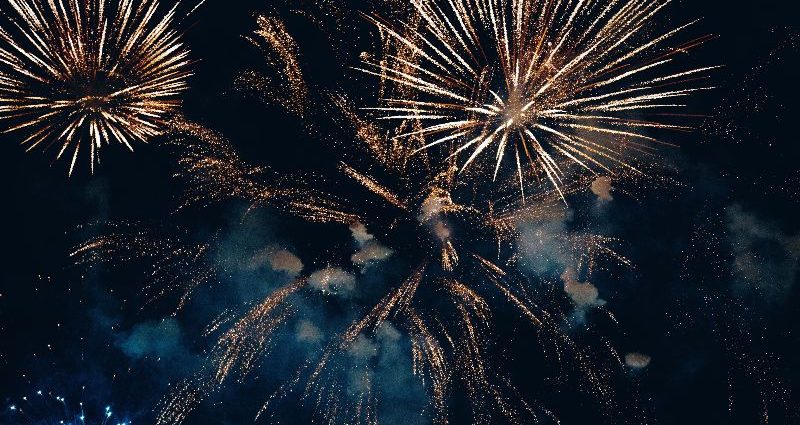 Fourth of July fireworks light up the night sky during an Independence Day celebration in Las Cruces.