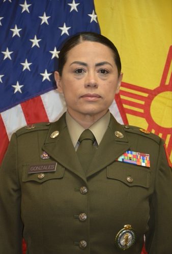 Master Sergeant Melissa Gonzales, Grand Marshal for the 2026 Las Cruces Electric Light Parade.