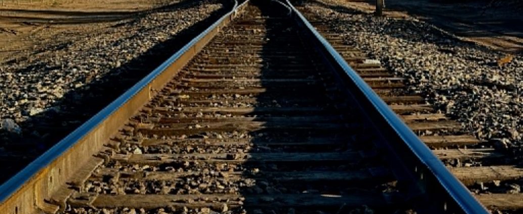 Railroad tracks near Brown Road in Las Cruces where a pedestrian was struck and killed by a southbound BNSF train on July 14, 2026.