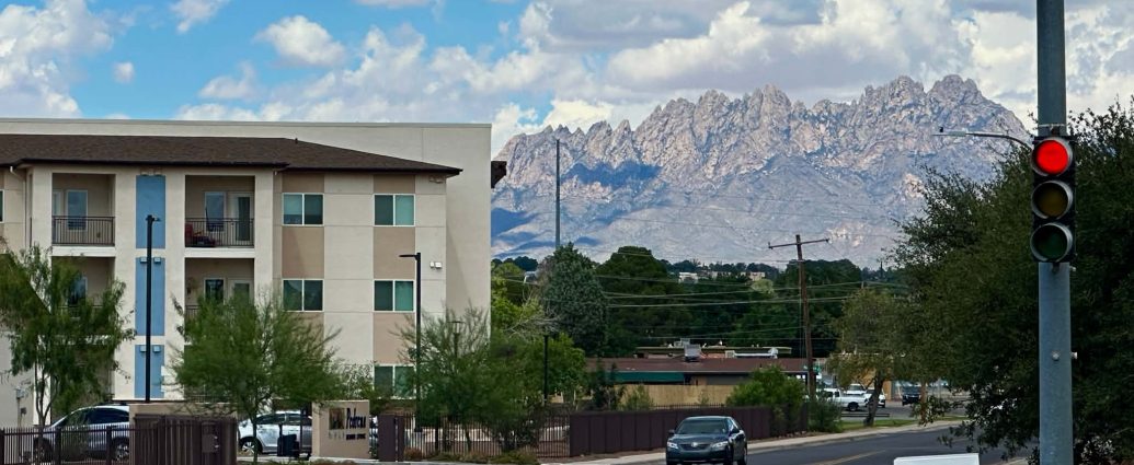Intersection of El Paseo Road and Farney Lane in Las Cruces where a two-vehicle crash critically injured a 67-year-old woman on July 14, 2026.