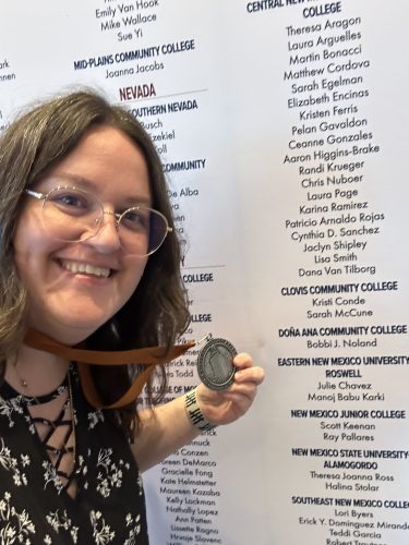 Doña Ana Community College Business Department Instructor Bobbi Noland receives the 2026 NISOD Teaching Excellence Award.