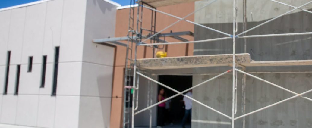 Construction underway at the new Casa de Peregrinos satellite food pantry in Sunland Park. Photo courtesy of the City of Sunland Park.