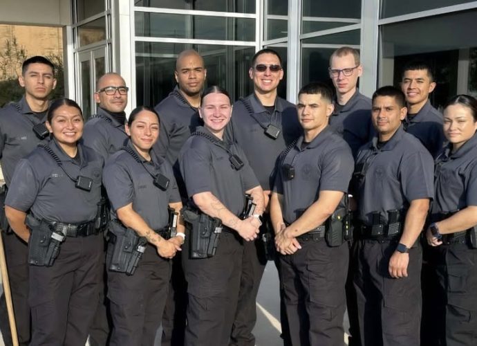 Las Cruces Police Department Academy cadets graduating from the 56th Academy.