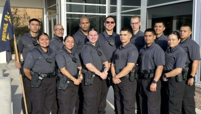 Las Cruces Police Department Academy cadets graduating from the 56th Academy.