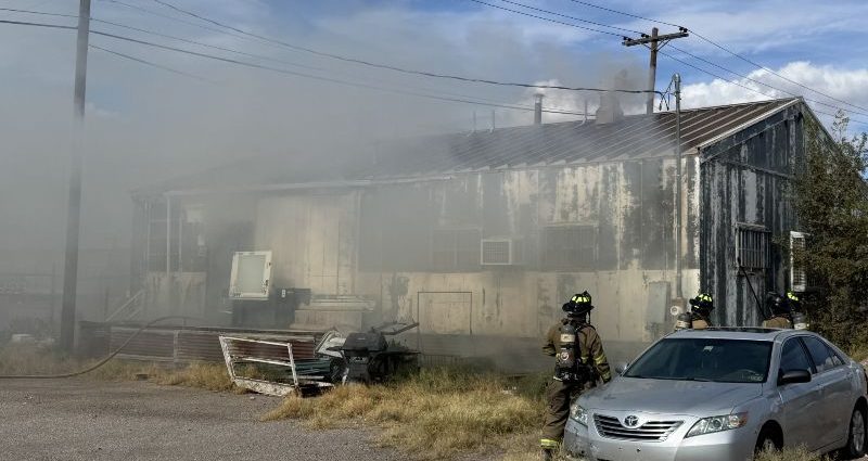 Firefighters respond to a structure fire on West Organ Avenue in Las Cruces.