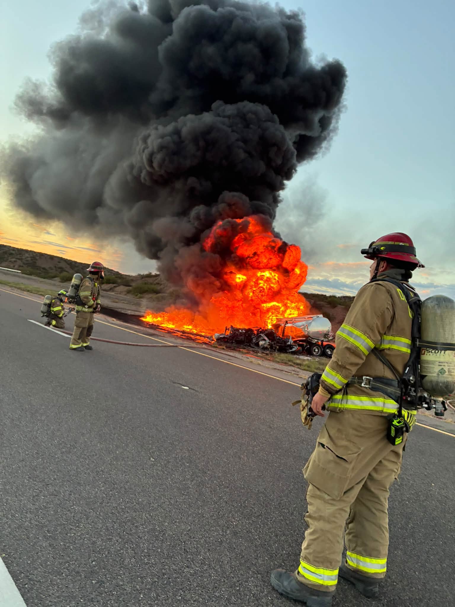 One Taken to Hospital After Three-Car and Semi-Truck Crash on I-10 Near Anthony